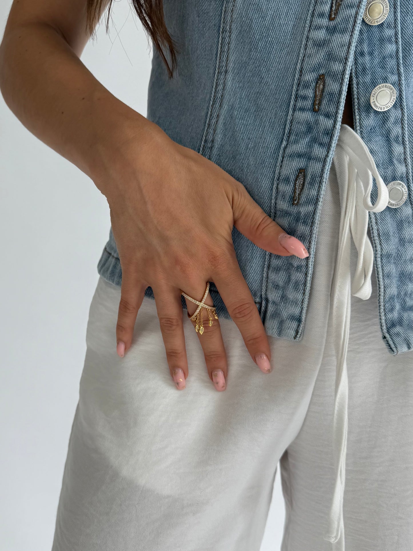 HALO Teardrop Ring