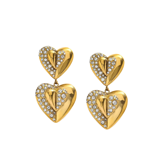 SIENNA Heart Drop Earrings