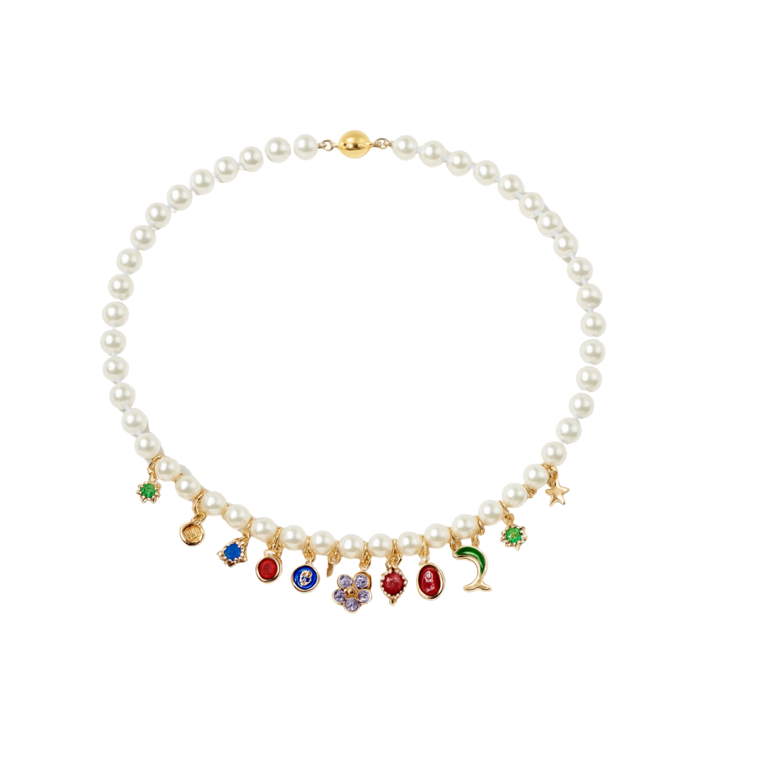 MARNIE Pearl Charm Necklace