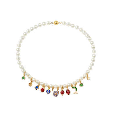 MARNIE Pearl Charm Necklace