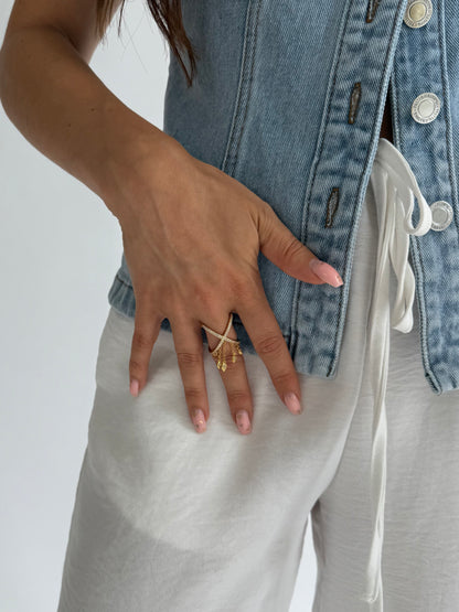 HALO Teardrop Ring