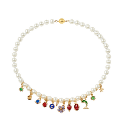 MARNIE Pearl Charm Necklace