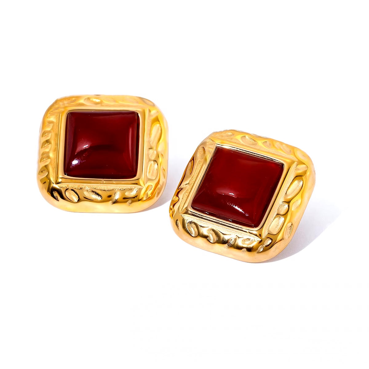 RUBY Antique Earrings