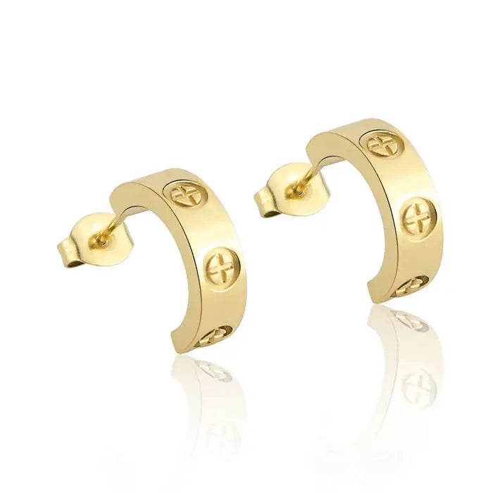 OTTO Gold Half Hoops