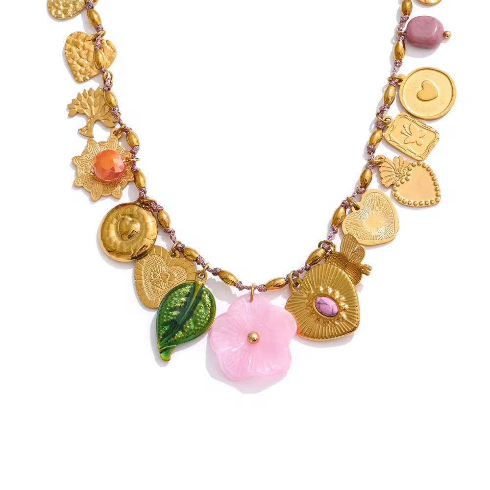 FERN Resin Charm Necklace