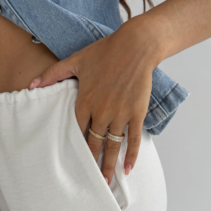 ACE Gold Stacking Ring