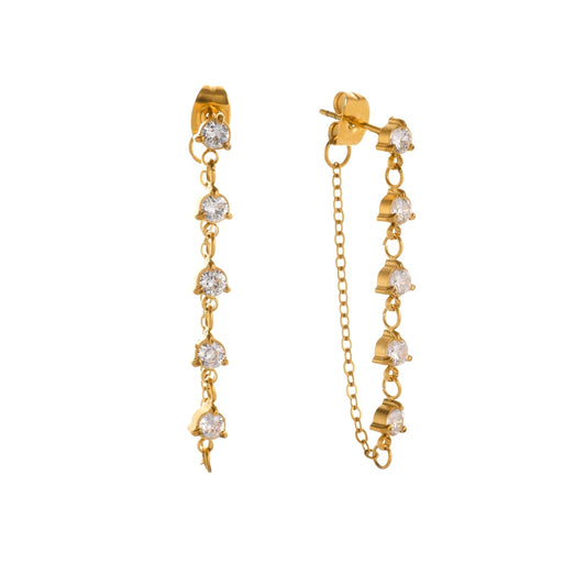 NOLA Drop Chain Studs