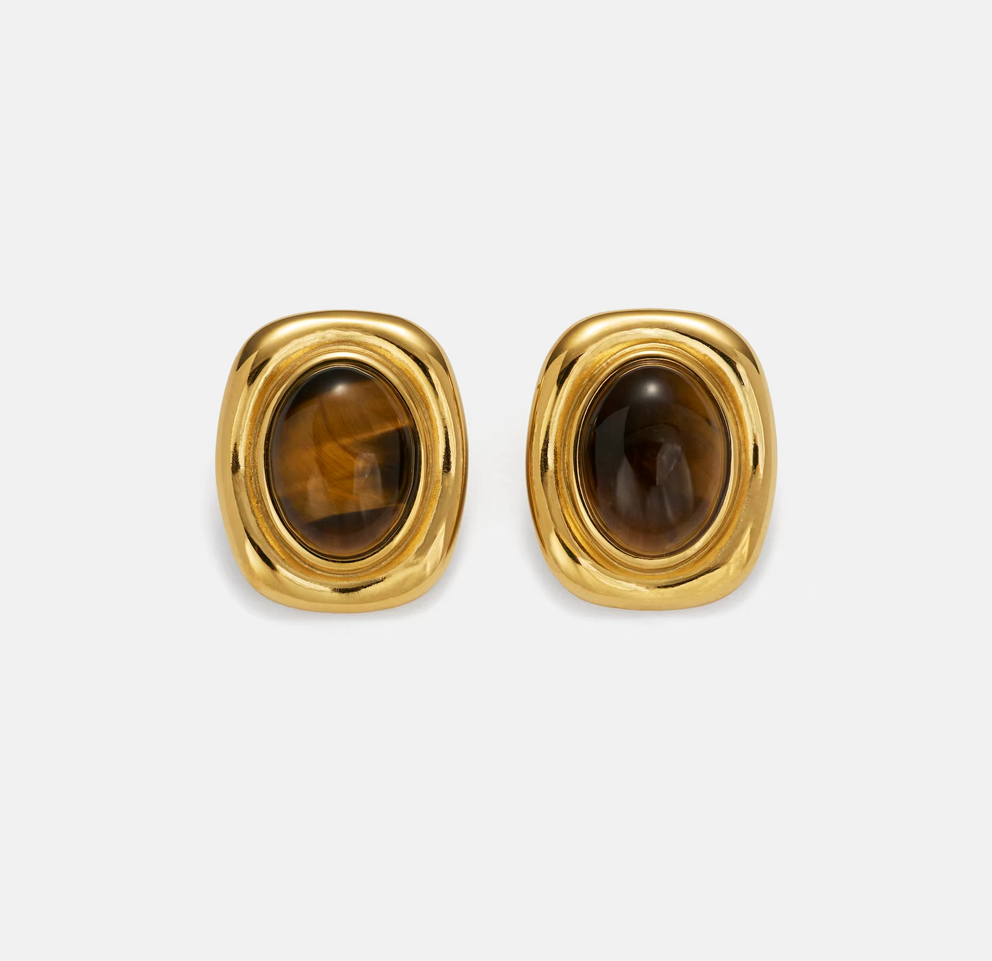 REIGN Oval Earrings